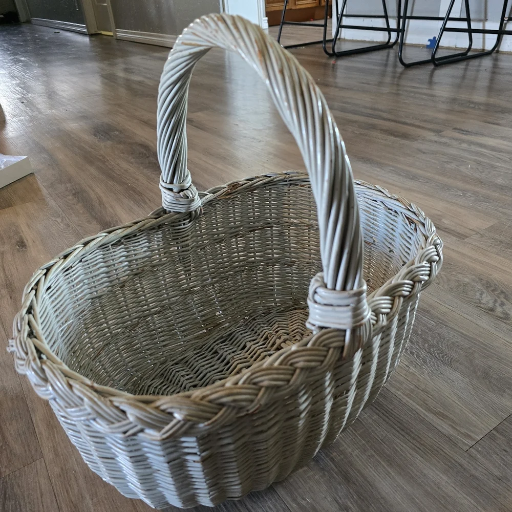 Wicker Decor Baske Gray